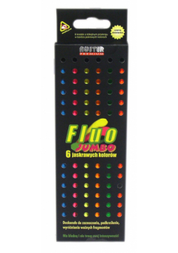 Kredki Fluo Jumbo 6 kolorów