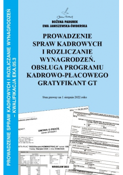 Prowadzenie spraw kadrowych i rozliczanie wynagrodzeń