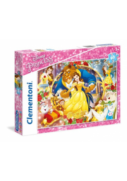Puzzle SuperColor 60 Disney Princess Piękna i Bestia