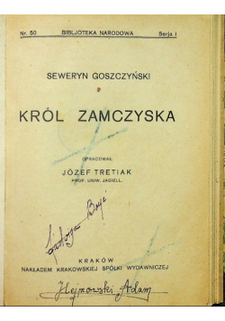 Król zamczyska 1922 r.