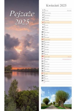 Kalendarz 2025 paskowy pejzaże