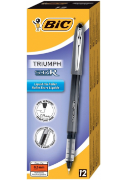 Pióro kulkowe Triumph 537R 0,5 czarne pudełko 12 sztuk