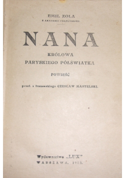 Nana,1922r.