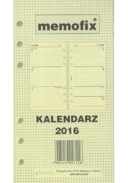 Wkład kalendarzowy Memofix standard TDW ANTRA
