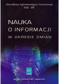 Nauka o informacji w okresie zmian