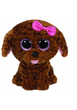 Beanie Boos Maddie - brązowy piesek średni