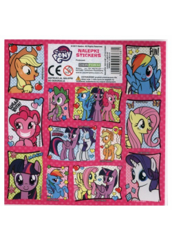 Nalepki 16x16 My Little Pony 12 sztuk