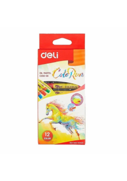 Pastele olejne ColoRun 12 kolorów DELI