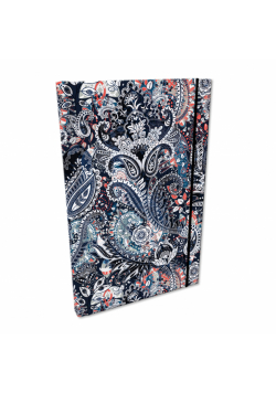 Notes kratka A5 z gumką Soft Touch Paisley Ornament