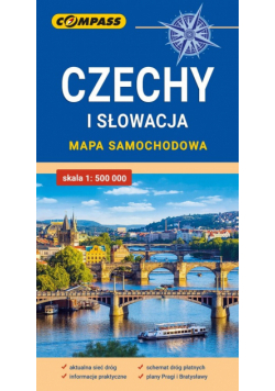 Czechy i Słowacja mapa samochodowa 1:500 000
