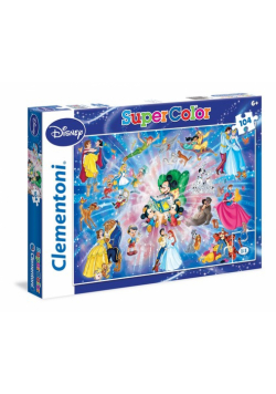 Puzzle SuperColor Disney Family 104