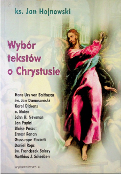 Wybór tekstów o Chrystusie Tom I