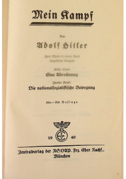 Mein Kampf 1940 r.
