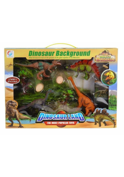 Zestaw 4 dinozaurów z akcesoriami