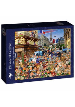 Puzzle 1000 Spotkanie na ulicach Paryża