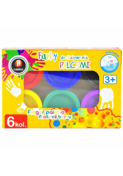 Farby do malowania palcami 6 kolorów