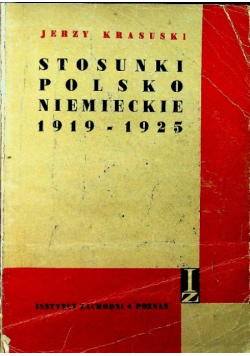 Stosunki Polsko Niemieckie 1919 - 1925