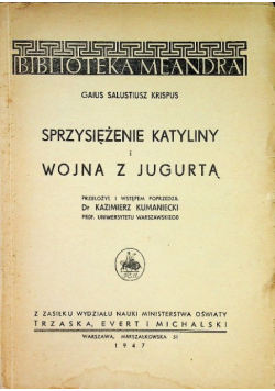 Sprzysiężenia Katyliny i Wojna z Jugurtą 1947 r.