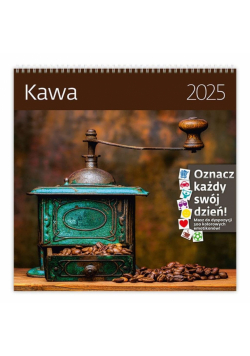 Kalendarz 2025 Kawa ścienny
