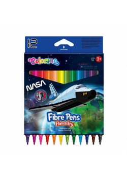 Flamastry Colorino Nasa 12 kolorów
