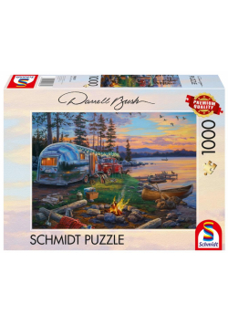 Puzzle PQ 1000 DARREL BUSH Ognisko nad jeziorem