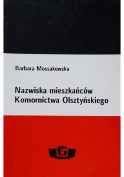 Nazwiska mieszkańców Komornictwa Olsztyńskiego