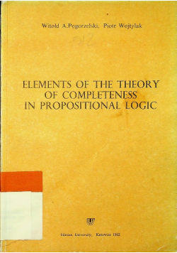 Elements of the Theory of Completeness in Propositional Logic