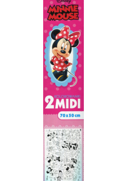 Kolorowanka midi Minnie Mouse