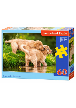 Puzzle 60 Puppies by the River