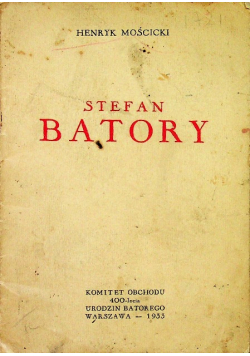 Stefan Batory 1933 r.
