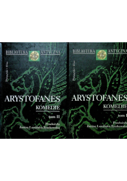 Arystofanes Komedie Tom I i II