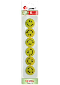 Magnesy do tablic 30 mm 6 sztuk Buźki
