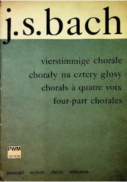 Bach Chorały na cztery głosy