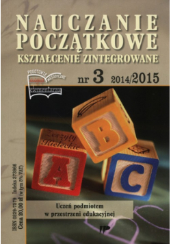 Nauczanie początkowe. Kształcenie zintegrowane nr 3 2014/2015