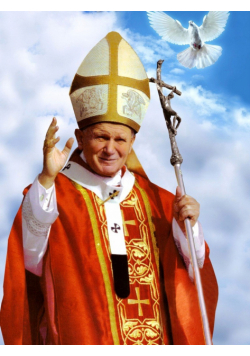 Malowanie po numerach Święte Papież z gołąbkiem