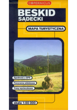 Beskid Sądecki mapa turystyczna