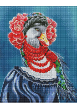 Diamentowa mozaika bez ramy - Ukraińska gęś 40x50c