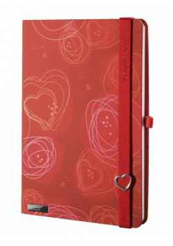 Notes A5 Dreamy Love czerwony kratka