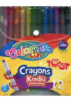 Kredki świecowe wykręcane Colorino 12 kolorów