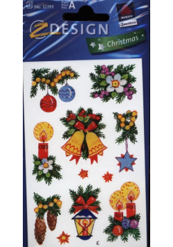 Naklejki bożonarodzeniowe Z Design Christmas Stroiki świąteczne