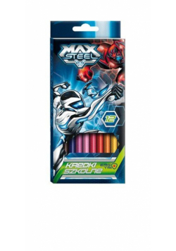 Kredki szkolne 12 kolorów Max Steel