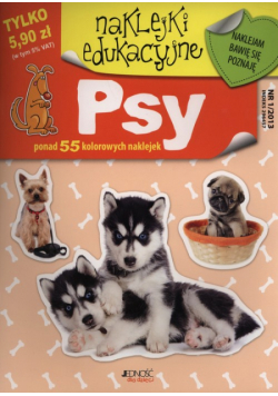 Psy naklejki edukacyjne