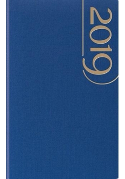 Terminarz 2019 Standard tygodniowy - niebieski