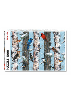 Puzzle Ptaki Zimą 1000