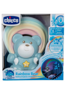 Miś z projektorem Rainbow niebieski
