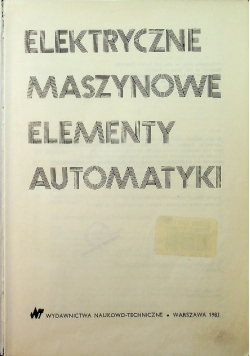 Elektryczne maszynowe elementy automatyki
