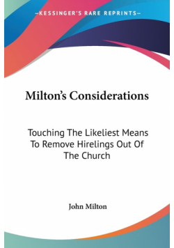 Milton's Considerations