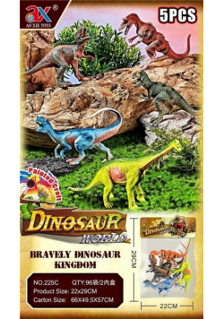 Dinozaury w worku duże 5 elementów