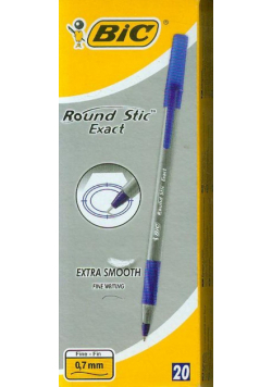 Round Stic Exact Niebieski 20 sztuk