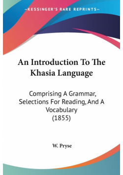 An Introduction To The Khasia Language